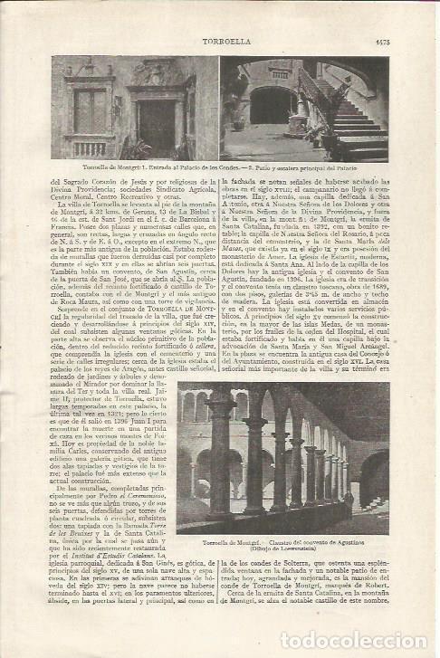 Otros art&iacute;culos de coleccionismo en papel: LAMINA ESPASA 35220: Palacio de los Condes de Torroella de Montgri, Girona - Varios