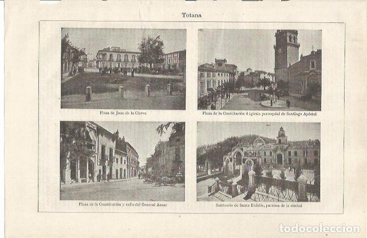 Otros art&iacute;culos de coleccionismo en papel: LAMINA ESPASA 35239: Plaza de Juan de la Cierva, Plaza de la Constitucion y Santuario de Santa Eulal