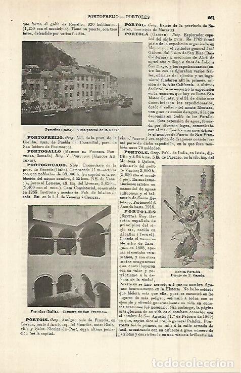 Otros art&iacute;culos de coleccionismo en papel: LAMINA ESPASA 15311: Vita de Portofino Italia - Varios