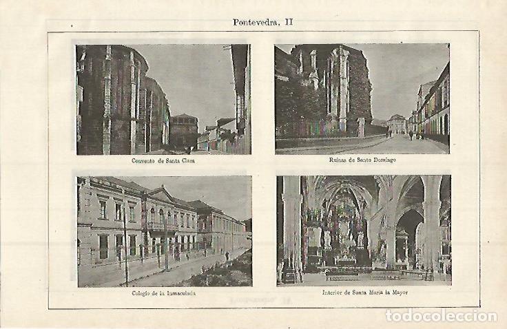 Otros art&iacute;culos de coleccionismo en papel: LAMINA ESPASA 15234: Pontevedra - Varios