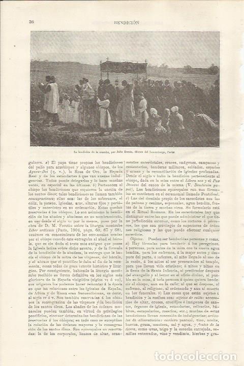 Otros art&iacute;culos de coleccionismo en papel: LAMINA ESPASA 34427: La bendicion de la cosecha, por Breton - Varios