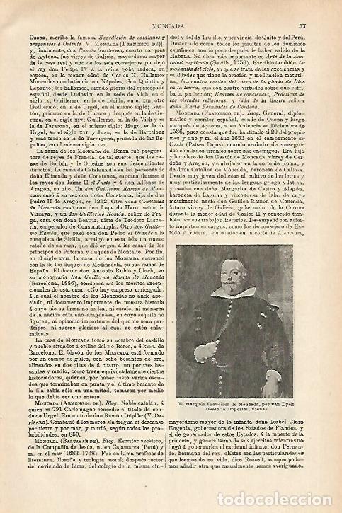 Otros art&iacute;culos de coleccionismo en papel: LAMINA ESPASA 27893: El marques Francisco de Montcada por Van Eyck - Varios