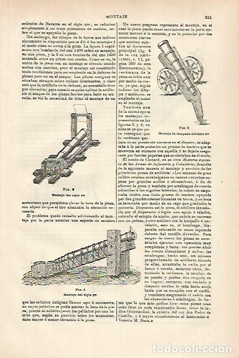 Otros art&iacute;culos de coleccionismo en papel: LAMINA ESPASA 27939: Montaje del siglo XV - Varios