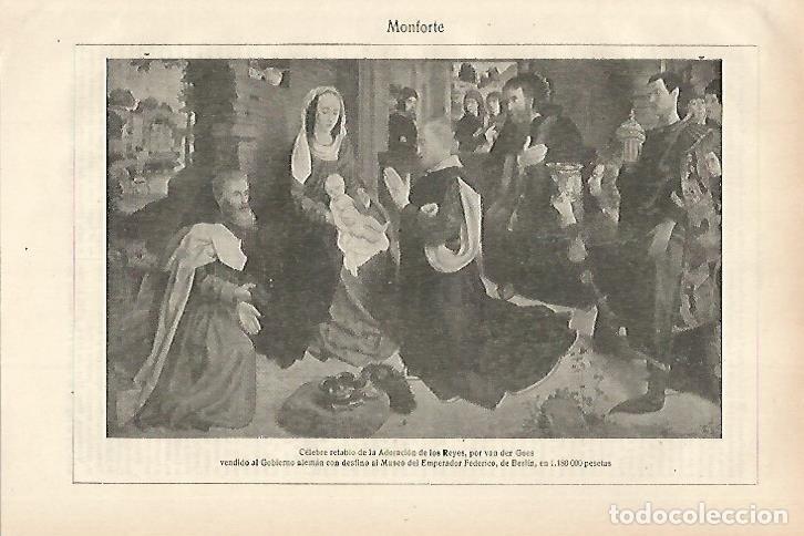 Otros art&iacute;culos de coleccionismo en papel: LAMINA ESPASA 27909: La Adoracion de los Reyes por Van der Goes - Varios