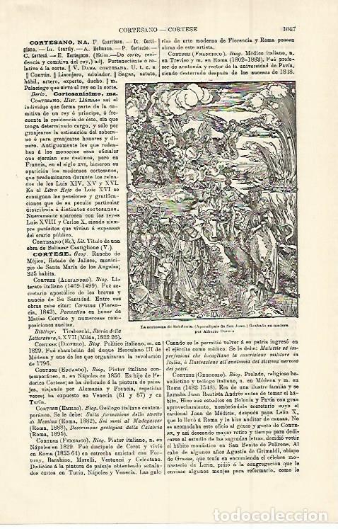 Otros art&iacute;culos de coleccionismo en papel: LAMINA ESPASA 15074: La cortesana de Babilonia grabado de Durero - Varios