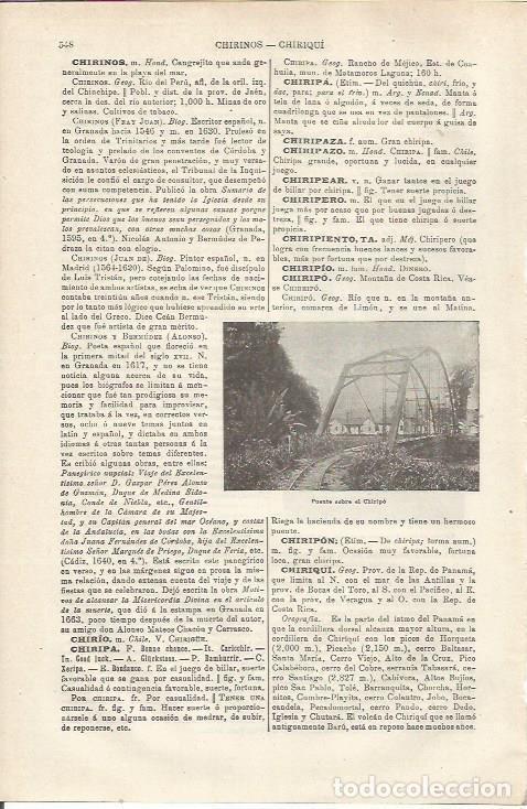 Otros art&iacute;culos de coleccionismo en papel: LAMINA ESPASA 34794: Puente sobre el rio Chiripo - Varios