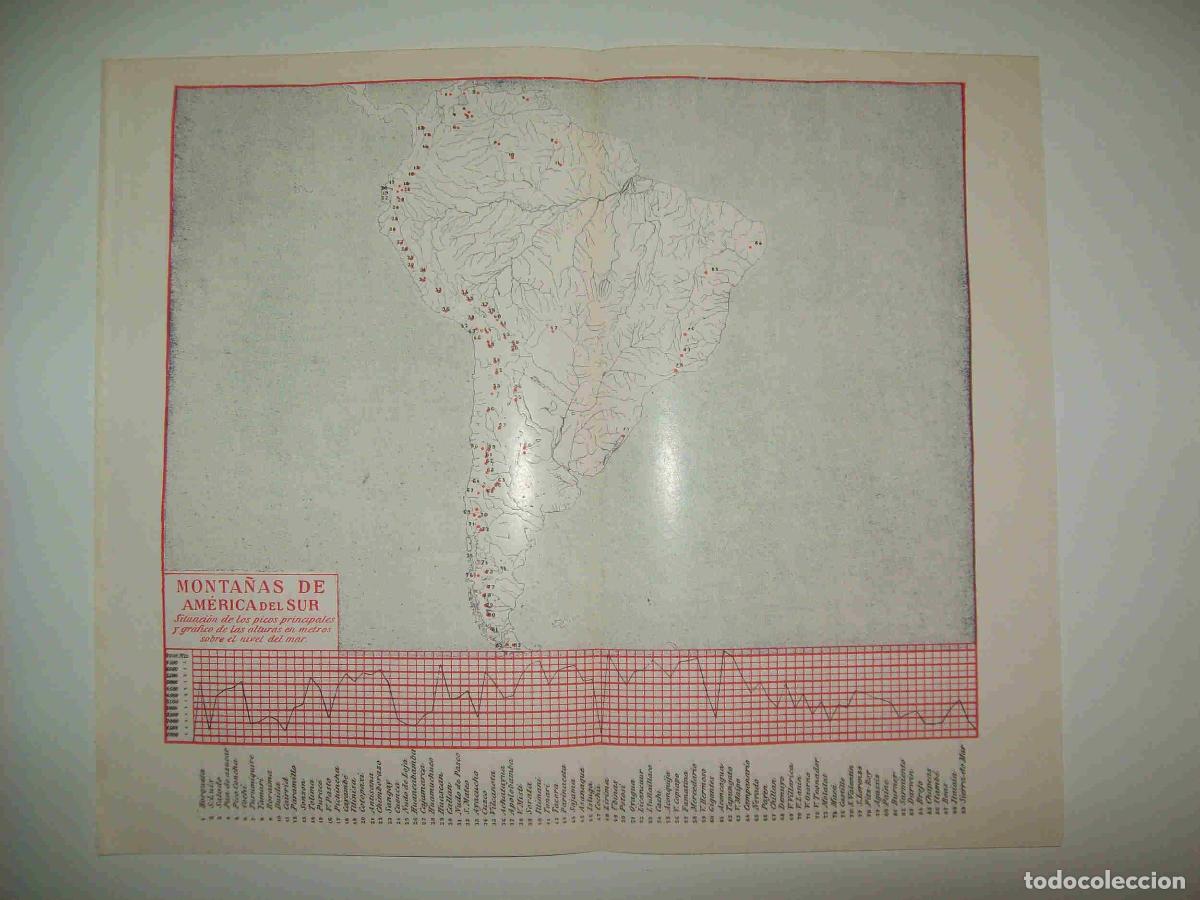 Otros art&iacute;culos de coleccionismo en papel: LAMINA ESPASA 27961: Monta&ntilde;as de America del Sur - Varios