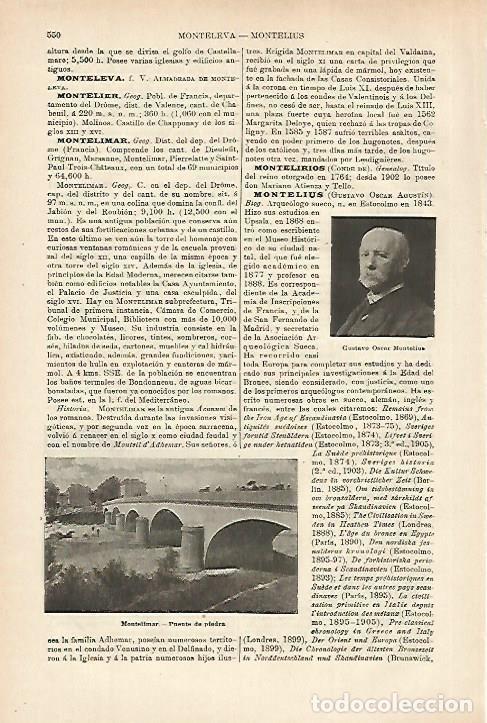 Otros art&iacute;culos de coleccionismo en papel: LAMINA ESPASA 27995: Puente de Montelimar Francia - Varios