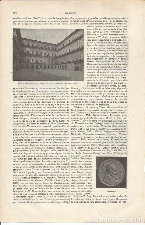 Otros art&iacute;culos de coleccionismo en papel: LAMINA ESPASA 34829: Patio de San Damaso en el vaticano - Varios
