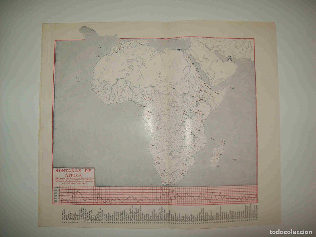 Otros art&iacute;culos de coleccionismo en papel: LAMINA ESPASA 27958: Monta&ntilde;as de Africa - Varios