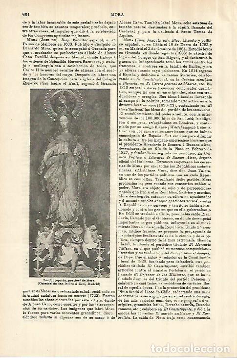 Otros art&iacute;culos de coleccionismo en papel: LAMINA ESPASA 28079: LA Concepcion por Jose de Mora en Madrid - Varios