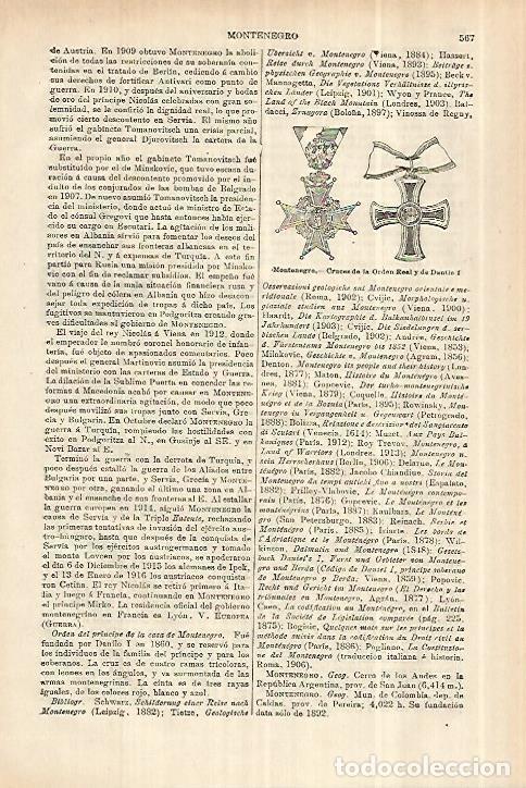 Otros art&iacute;culos de coleccionismo en papel: LAMINA ESPASA 27999: Cruces de la Orden Real y de Danilo I de Montenegro - Varios