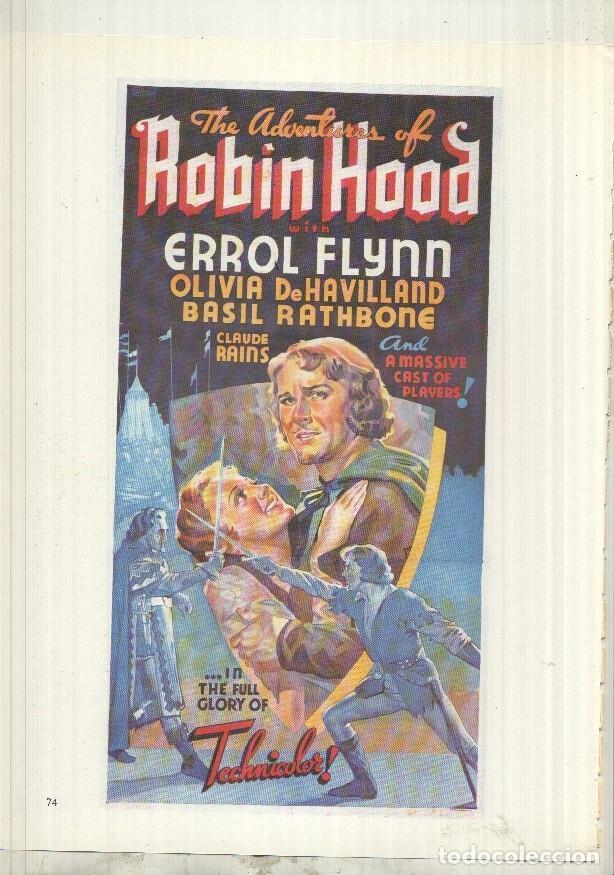 Otros art&iacute;culos de coleccionismo en papel: Lamina 29 The movie Poster Book: Power Young y en trasera Robin Hood