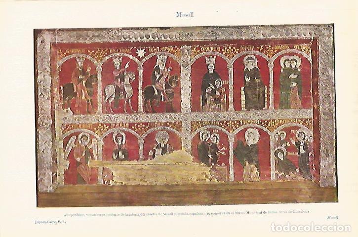 Otros art&iacute;culos de coleccionismo en papel: LAMINA ESPASA 28152: Antipedium romanico en el Museo de Bellas Artes de Barcelona - Varios