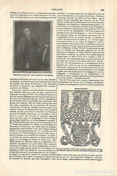 Otros art&iacute;culos de coleccionismo en papel: LAMINA ESPASA 28083: Ambrosio de Morales - Varios