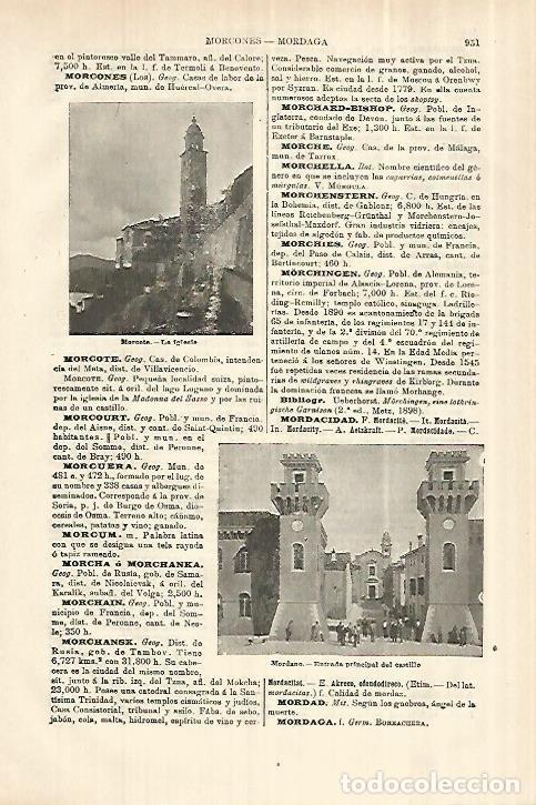 Otros art&iacute;culos de coleccionismo en papel: LAMINA ESPASA 28088: Castillo de Mordano Italia - Varios