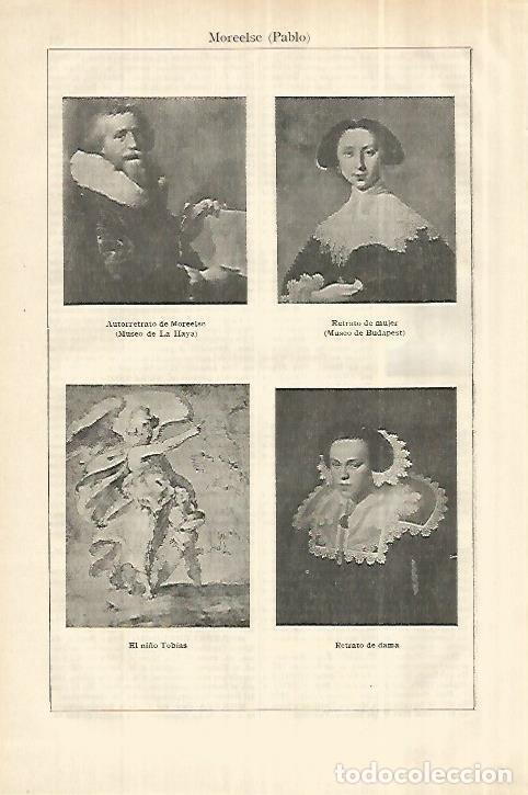 Otros art&iacute;culos de coleccionismo en papel: LAMINA ESPASA 28093: Retratos por P. Moreelse - Varios