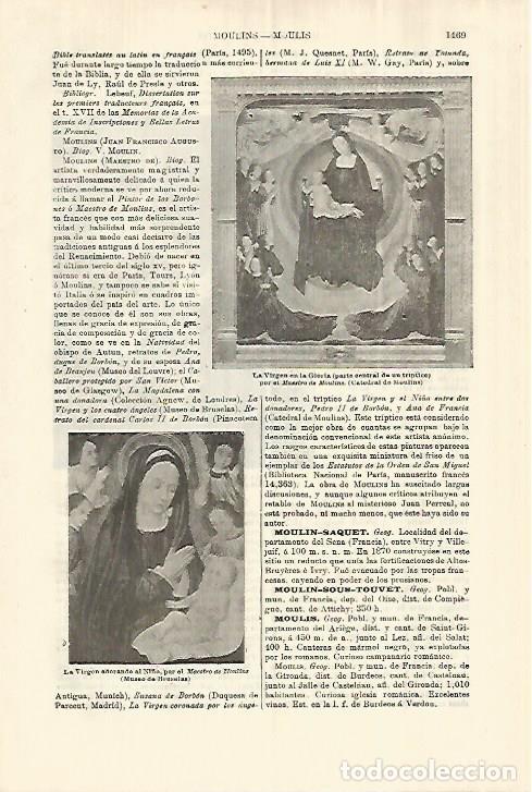 Otros art&iacute;culos de coleccionismo en papel: LAMINA ESPASA 28183: La Virgen en la Gloria por el maestro de Moulins - Varios