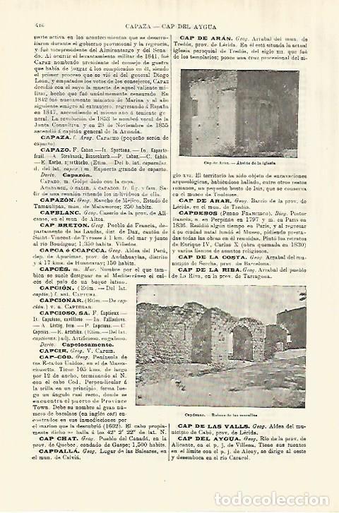 Otros art&iacute;culos de coleccionismo en papel: LAMINA ESPASA 28256: Murallas de Capdenac Francia - Varios