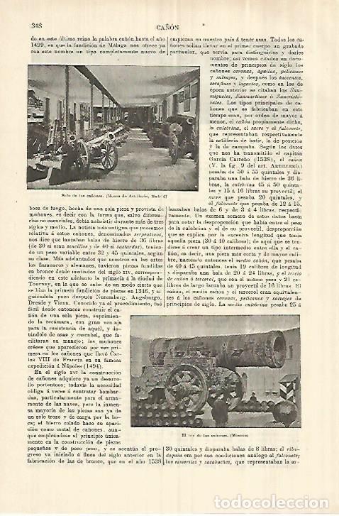 Otros art&iacute;culos de coleccionismo en papel: LAMINA ESPASA 28238: Sala de los ca&ntilde;ones del Museo de Artilleria de Madrid - Varios