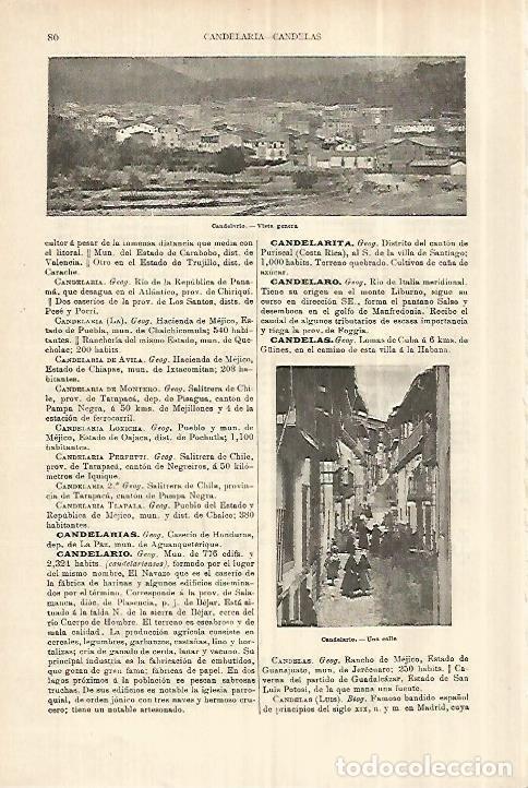Otros art&iacute;culos de coleccionismo en papel: LAMINA ESPASA 28200: Vistas de Candelario Salamanca - Varios