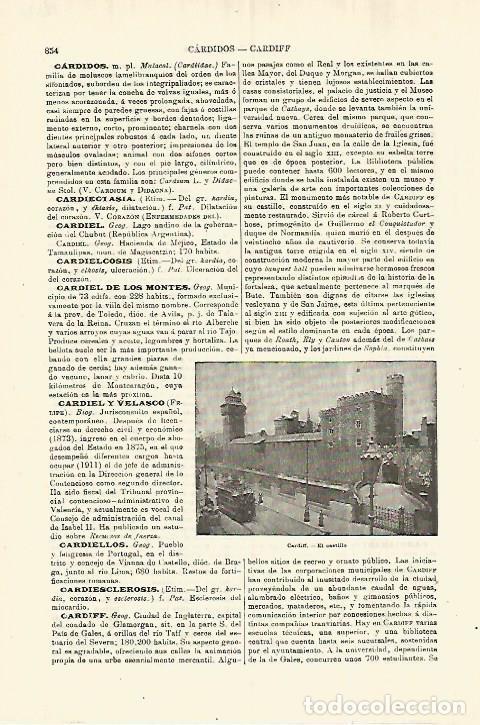 Otros art&iacute;culos de coleccionismo en papel: LAMINA ESPASA 28322: Castillo de Cardiff - Varios