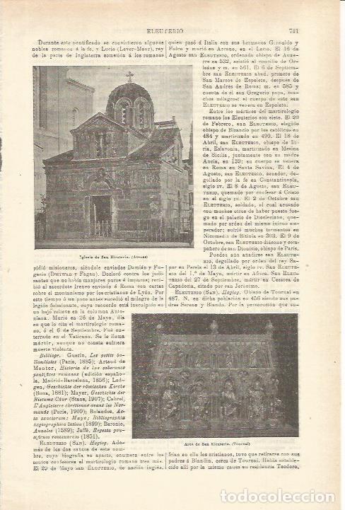 Otros art&iacute;culos de coleccionismo en papel: LAMINA ESPASA 35597: Iglesia de San Eleutorio en Atenas - Varios