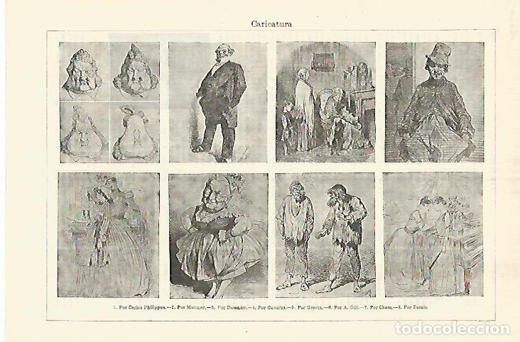 Otros art&iacute;culos de coleccionismo en papel: LAMINA ESPASA 28336: Caricaturas por diversos artistas - Varios