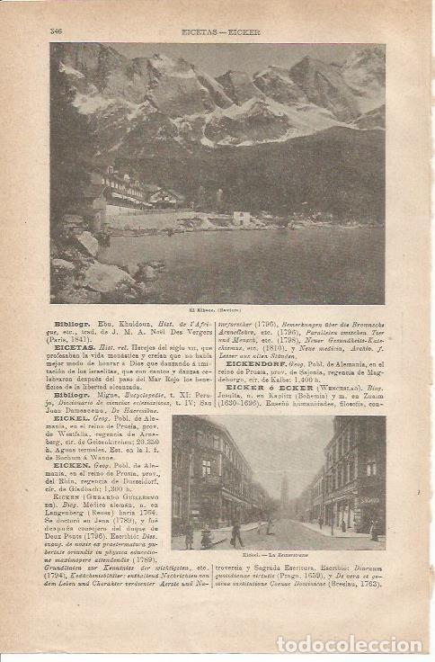 Otros art&iacute;culos de coleccionismo en papel: LAMINA ESPASA 35546: El Eibsee en Baviera - Varios