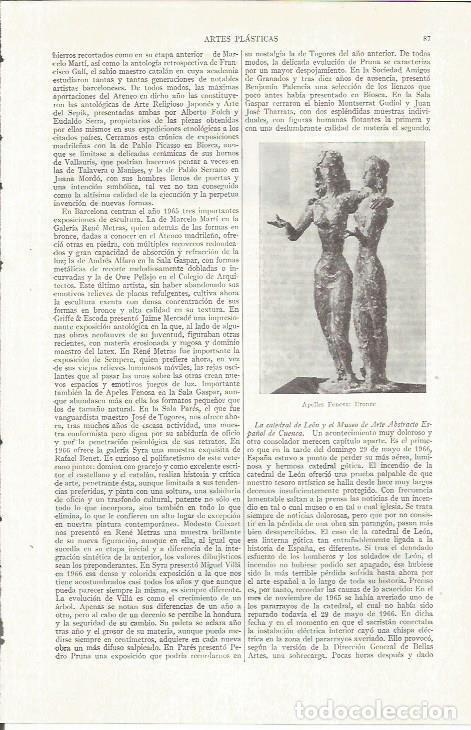 Otros art&iacute;culos de coleccionismo en papel: LAMINA ESPASA 35731: Bronce, por A. Fenosa - Varios