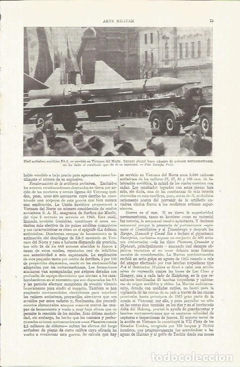 Otros art&iacute;culos de coleccionismo en papel: LAMINA ESPASA 35725: Misil antiaereo SA-7 en Vietnam del Norte - Varios