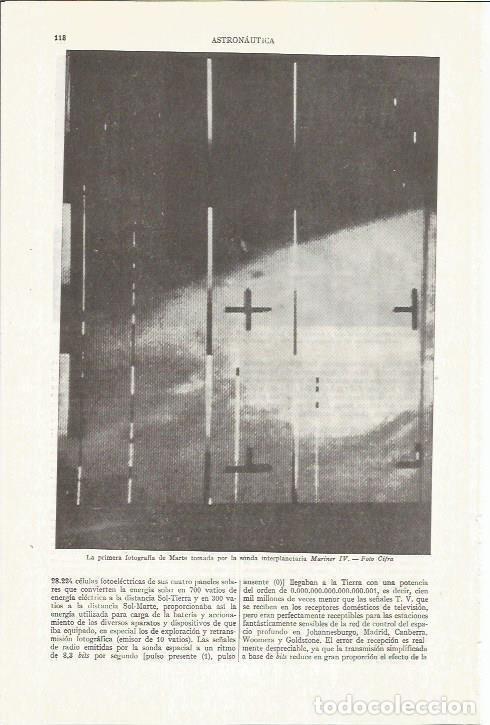 Otros art&iacute;culos de coleccionismo en papel: LAMINA ESPASA 35746: Primera fotografia de Marte - Varios