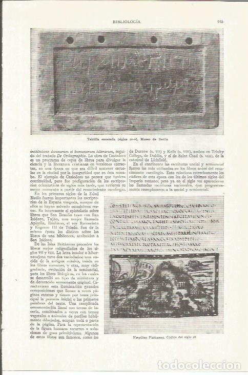 Otros art&iacute;culos de coleccionismo en papel: LAMINA ESPASA 35760: Tablilla encerada del Museo de Berlin - Varios