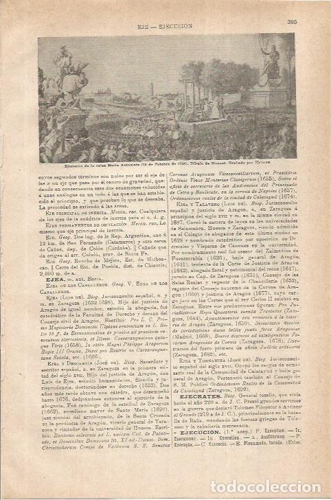 Sammelleidenschaft Andere Papierartikel: LAMINA ESPASA 35560: Ejecucuon de Maria Antonieta. Grabado - Varios