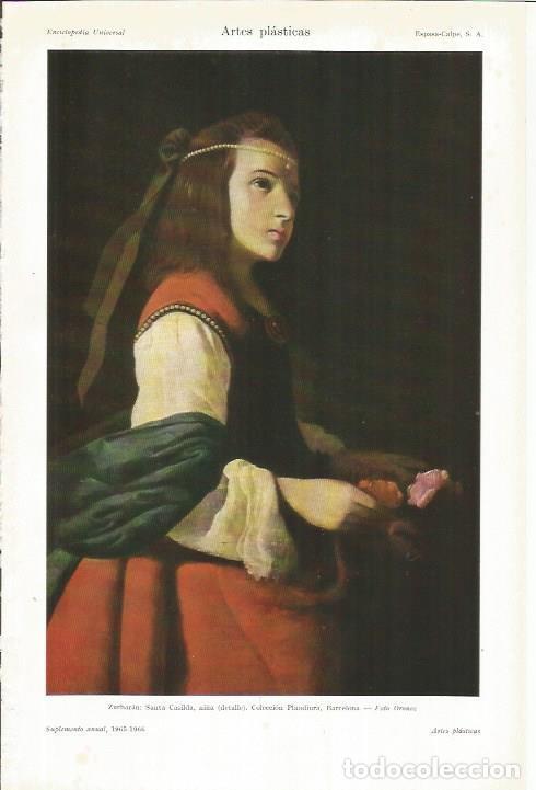 Otros art&iacute;culos de coleccionismo en papel: LAMINA ESPASA 35727: Santa Casilda, por Zurbaran - Varios