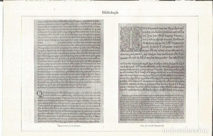 Otros art&iacute;culos de coleccionismo en papel: LAMINA ESPASA 35767: Tipos romanos de Jonson - Varios