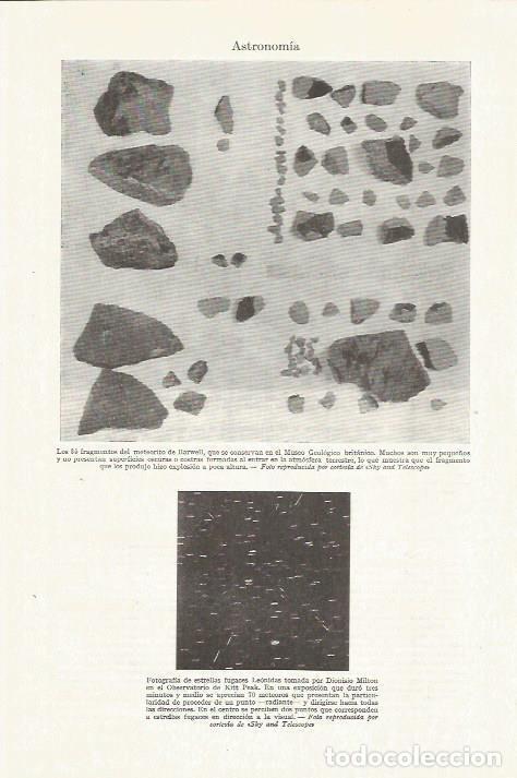 Otros art&iacute;culos de coleccionismo en papel: LAMINA ESPASA 35757: Fragmentos del meteorito de Barwell - Varios