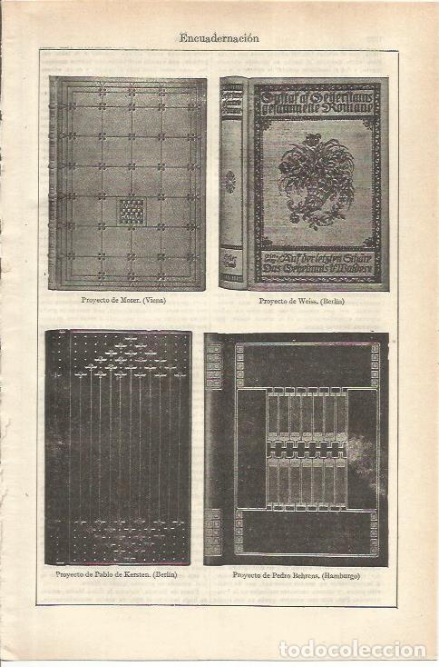 Otros art&iacute;culos de coleccionismo en papel: LAMINA ESPASA 35677: Proyecto de Moser, Wiess y P. Behrens - Varios