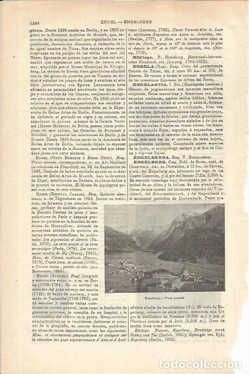 Otros art&iacute;culos de coleccionismo en papel: LAMINA ESPASA 35688: Vista de Engelberg, Suiza - Varios