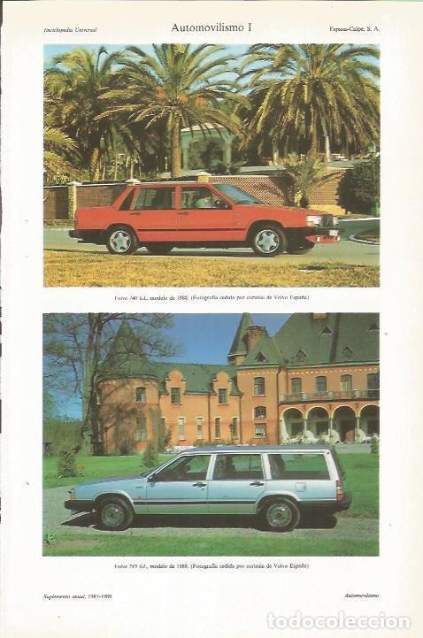 Otros art&iacute;culos de coleccionismo en papel: LAMINA ESPASA 35368: Volvo 740 GL y Volvo 745 GL - Varios