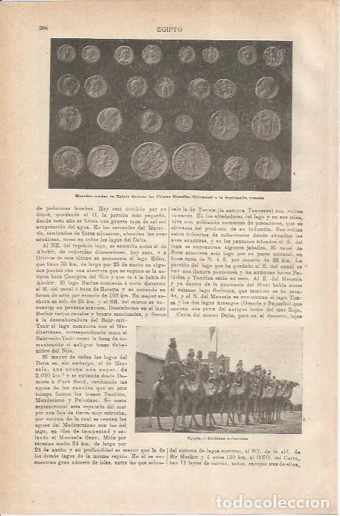 Otros art&iacute;culos de coleccionismo en papel: LAMINA ESPASA 35485: Monedas romanas de Egipto - Varios