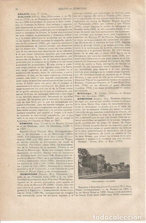 Otros art&iacute;culos de coleccionismo en papel: LAMINA ESPASA 35464: Abadia de Edmonsbury - Varios