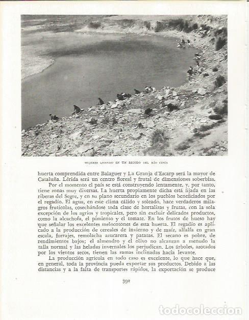 Otros art&iacute;culos de coleccionismo en papel: LAMINA 21694: Mujeres lavando en el rio Cinca - Josep Pla