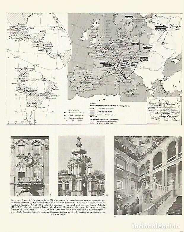 Otros art&iacute;culos de coleccionismo en papel: LAMINA LAROUSSE 70308: Mapa del arte barroco - Varios