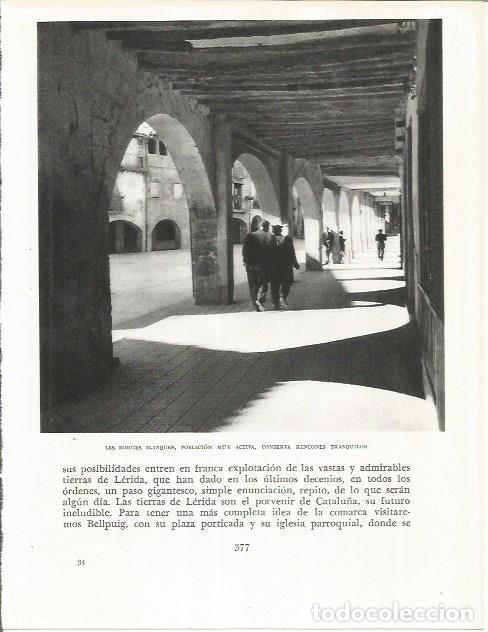 Otros art&iacute;culos de coleccionismo en papel: LAMINA 21692: Arcadas de Les Borges Blanques - Josep Pla