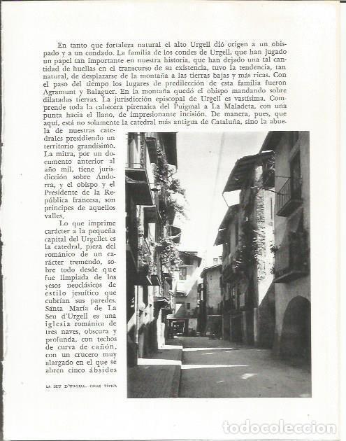 Otros art&iacute;culos de coleccionismo en papel: LAMINA 21686: Calle de la Seu d'Urgell - Josep Pla