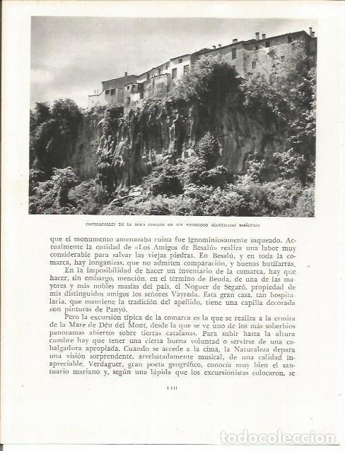 Otros art&iacute;culos de coleccionismo en papel: LAMINA 21588: Castellfollit de la Roca - Josep Pla