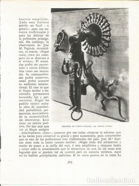 Otros art&iacute;culos de coleccionismo en papel: LAMINA 21745: Picaporte de Cau Ferrat en Sitges - Josep Pla