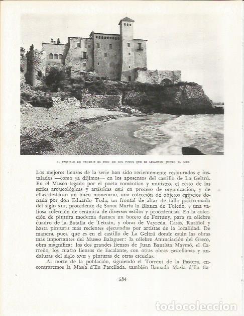 Otros art&iacute;culos de coleccionismo en papel: LAMINA 21750: Castillo de Tamarit - Josep Pla