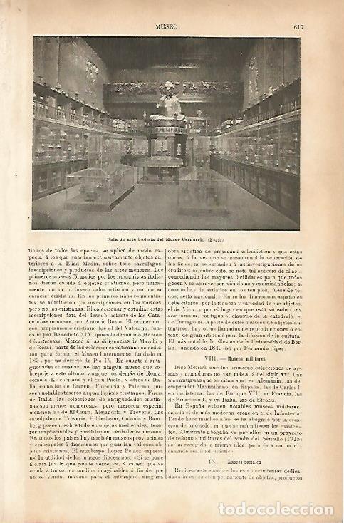 Otros art&iacute;culos de coleccionismo en papel: LAMINA ESPASA 10412: Sala de arte budista del Museo Cernuschi de Paris - Varios
